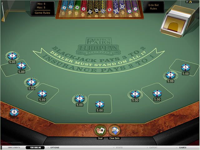 Multi-Hand Perfect Pairs Blackjack flashplayer